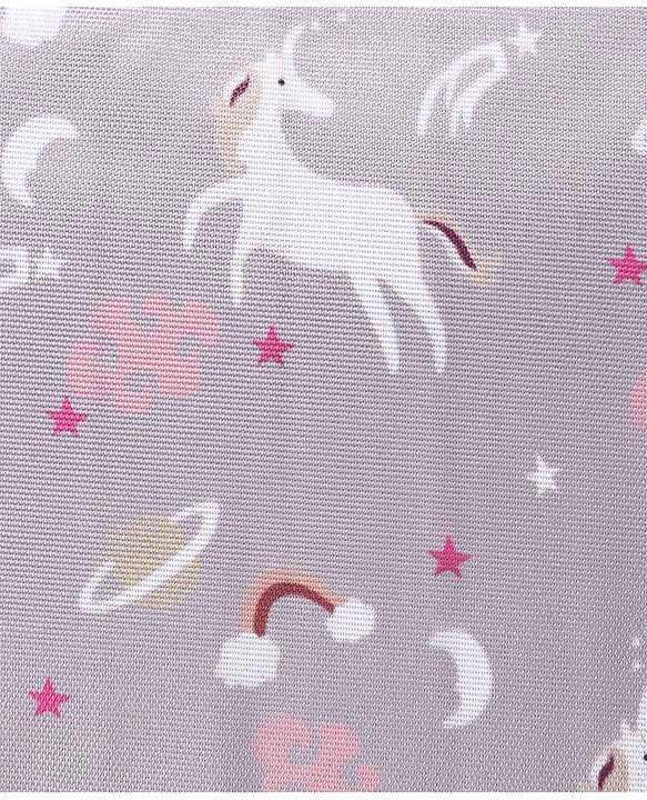 Babyhug Mini Travel Diaper Sling Bag Unicorn Theme- Blue