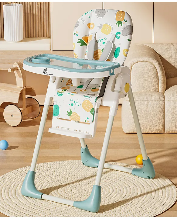 R for Rabbit Marshmallow Lite Baby Feeding High Chair for Babies, Levels  Smart Baby Feeding High Chair with(Aqua Pine)