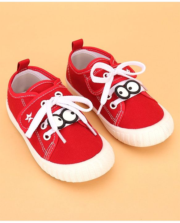 Cute Walk by Babyhug Velcro Casual Shoes- Red