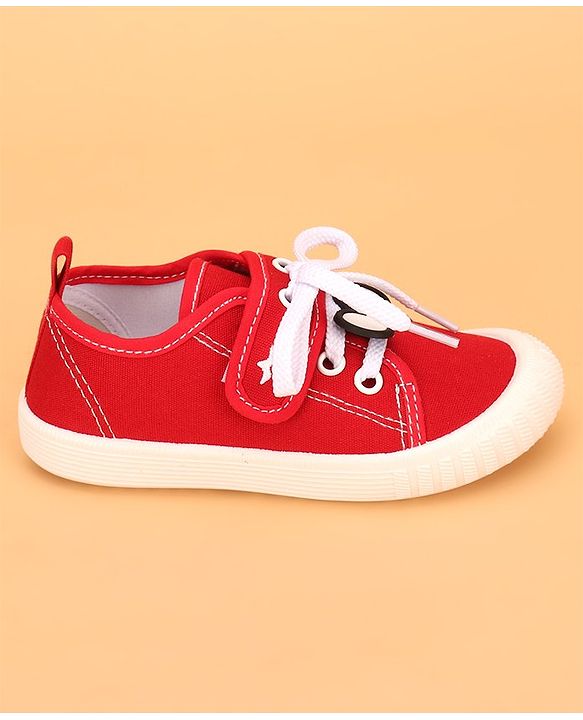 Cute Walk by Babyhug Velcro Casual Shoes- Red