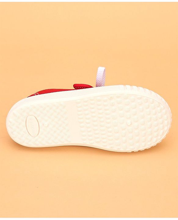 Cute Walk by Babyhug Velcro Casual Shoes- Red