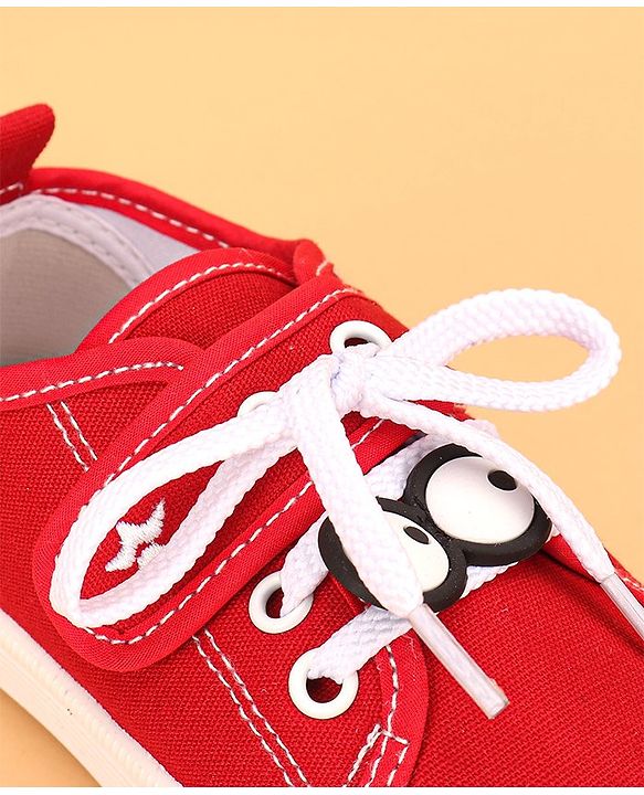 Cute Walk by Babyhug Velcro Casual Shoes- Red
