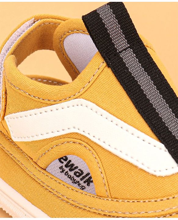 Cute Walk by Babyhug Casual Shoes with Velcro Closure - Yellow