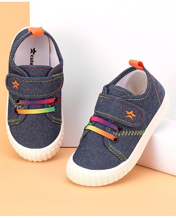 Cute Walk by Babyhug Casual Shoes With Velcro Closure  - Blue