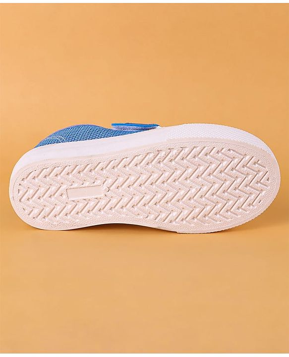 Cute Walk by Babyhug Slip On Casual Shoes with Velcro Closure Astronaut Print - White & Blue