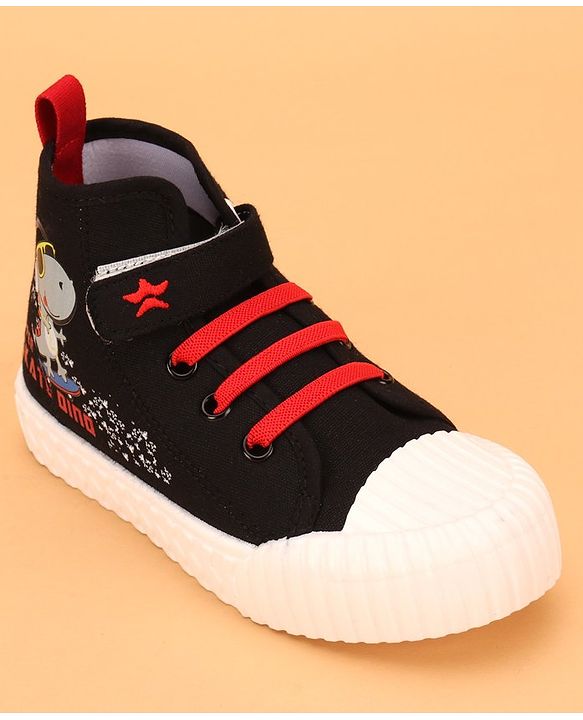 Cute Walk by Babyhug Casual Shoes with Velcro Closure - Black
