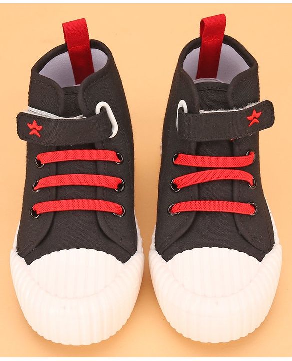 Cute Walk by Babyhug Casual Shoes with Velcro Closure - Black