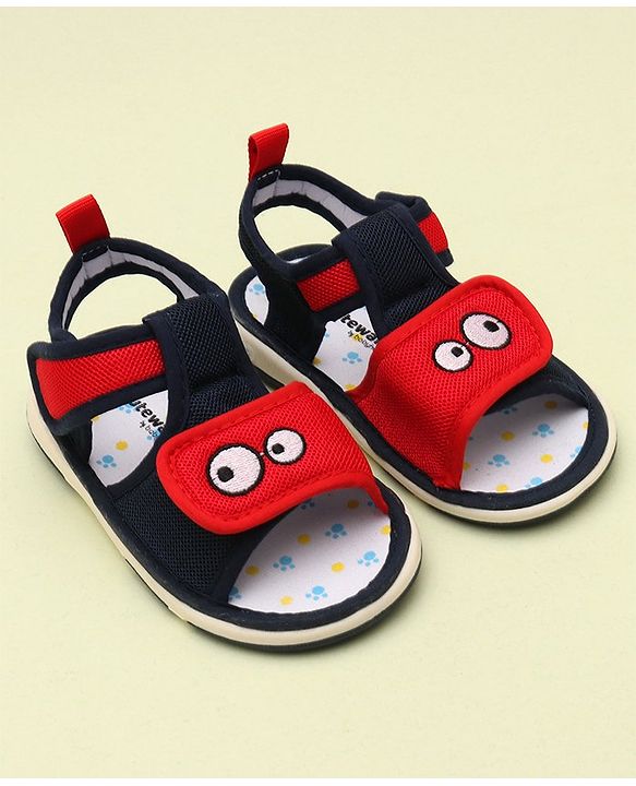 Cute Walk by Babyhug Light Weight Velcro Closure Sandals - Navy Blue
