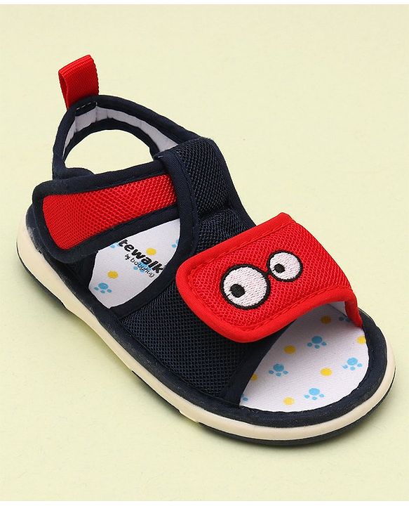 Cute Walk by Babyhug Light Weight Velcro Closure Sandals - Navy Blue