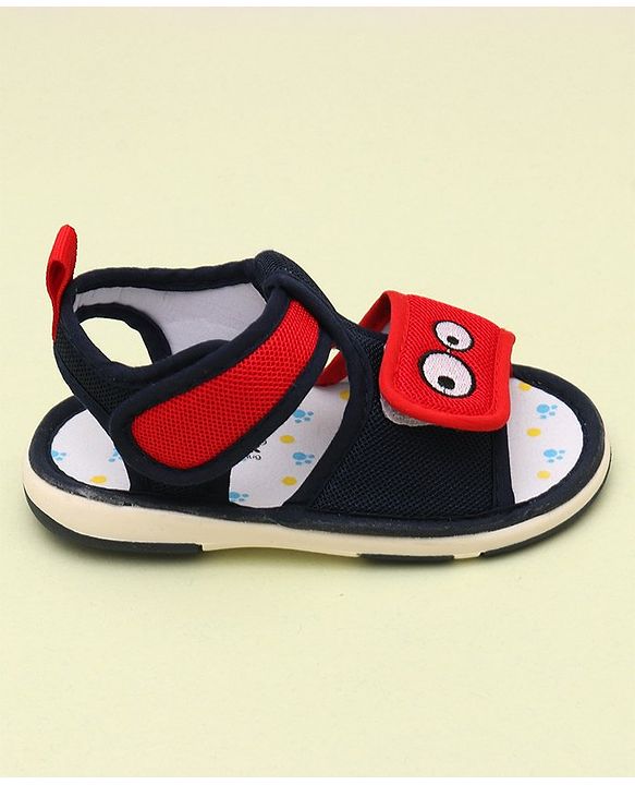 Cute Walk by Babyhug Light Weight Velcro Closure Sandals - Navy Blue