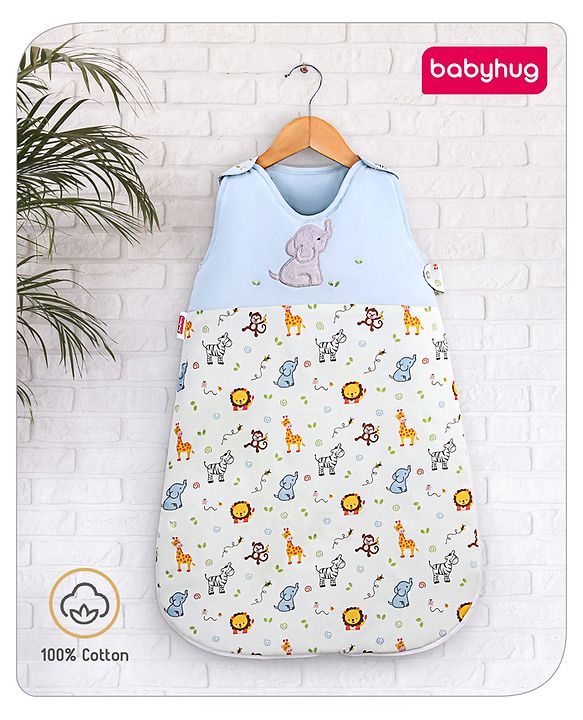 Babyhug Sleeping Bag Apparel Style Jungle Print - Green