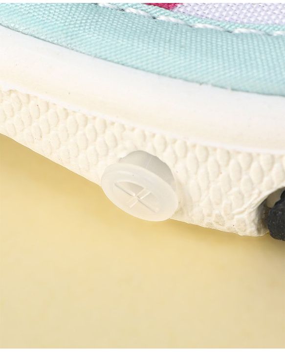 Cute Walk By Babyhug Sandals With Velcro Closure & Mesh Detailing - Aqua Blue