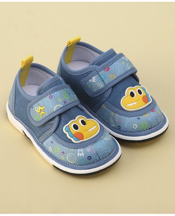 Cute Walk by Babyhug Sandals with Velcro Closure  Space Print - Blue