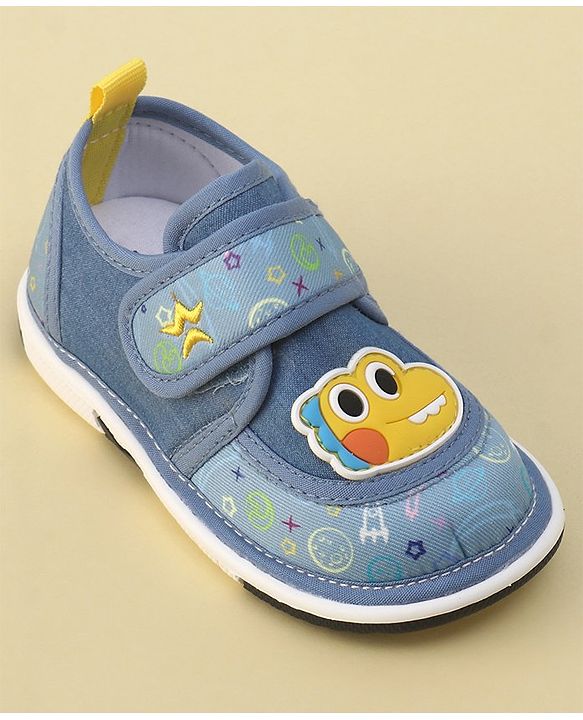 Cute Walk by Babyhug Sandals with Velcro Closure  Space Print - Blue