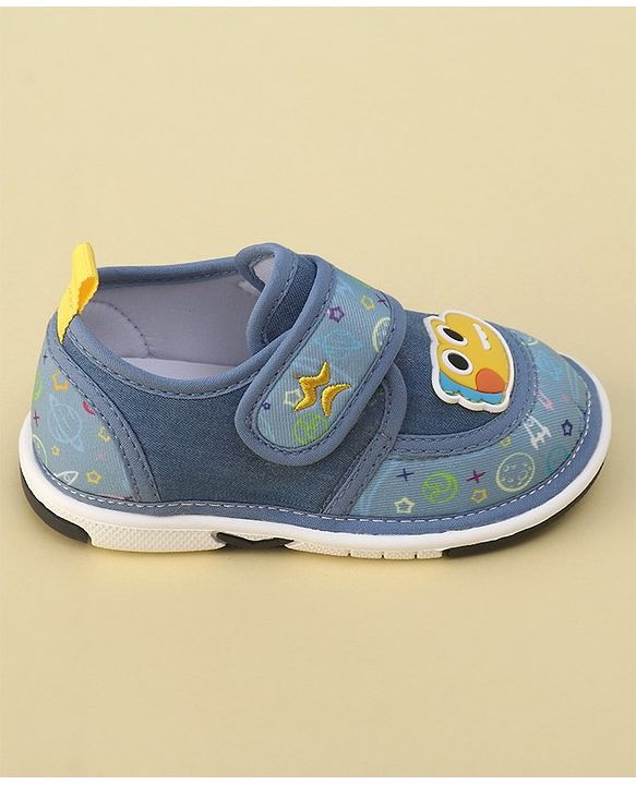 Cute Walk by Babyhug Sandals with Velcro Closure  Space Print - Blue