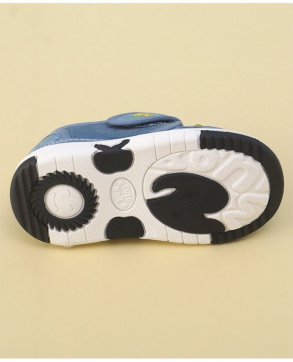 Cute Walk by Babyhug Sandals with Velcro Closure  Space Print - Blue