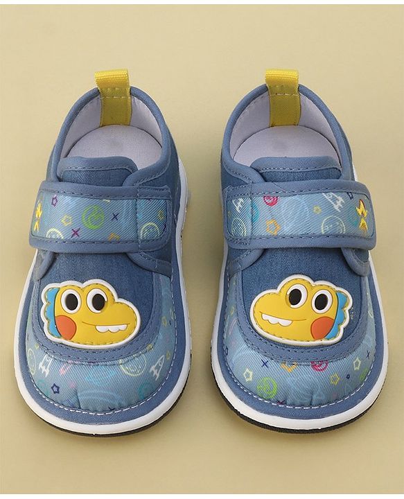 Cute Walk by Babyhug Sandals with Velcro Closure  Space Print - Blue