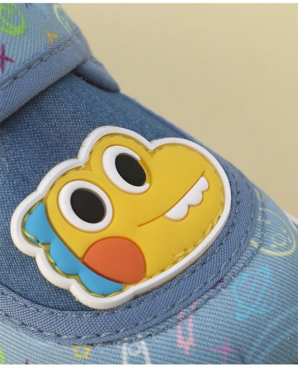 Cute Walk by Babyhug Sandals with Velcro Closure  Space Print - Blue