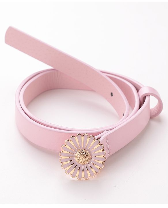 Babyhug  Free Size  Belt with Floral Buckle - Pink