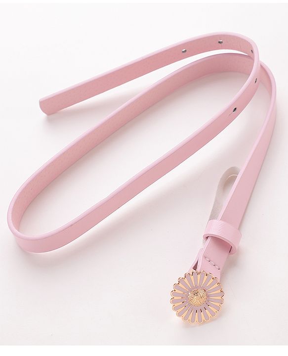Babyhug  Free Size  Belt with Floral Buckle - Pink
