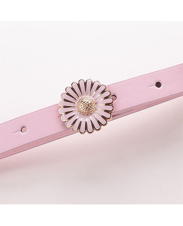 Babyhug  Free Size  Belt with Floral Buckle - Pink