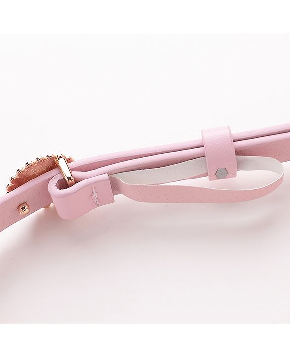 Babyhug  Free Size  Belt with Floral Buckle - Pink
