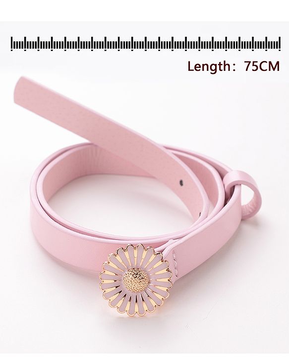 Babyhug  Free Size  Belt with Floral Buckle - Pink
