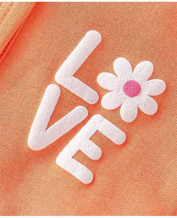 Babyhug 100% Interlock Cotton Knit Full Sleeves Front Open Antibacterial Vests with Polka Dot & Floral Print Pack of 3 - Orange Pink & White