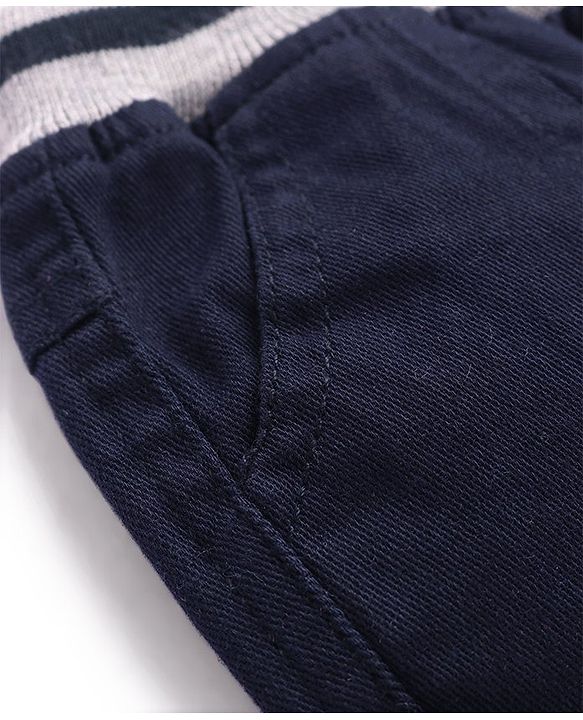 Babyhug Cotton Woven Full Length Trouser Solid Colour with Stretch - Rust