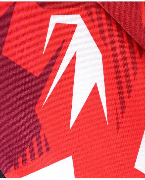 Pine Active Full Length Super Stretch Abstract Printed Leggings - Red