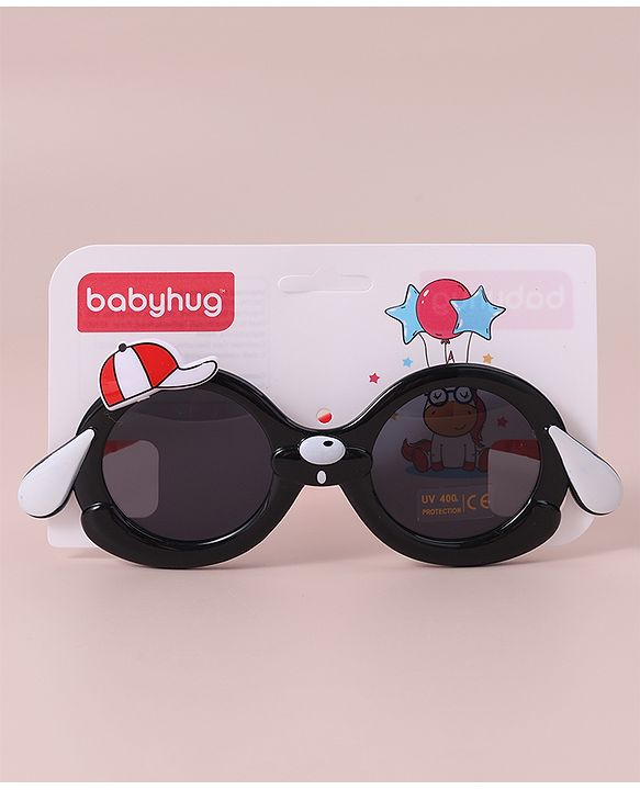 Babyhug Sunglasses With Cap Applique Free Size - Black