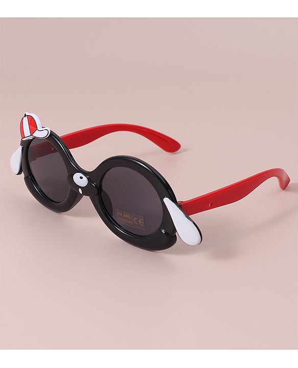 Babyhug Sunglasses With Cap Applique Free Size - Black