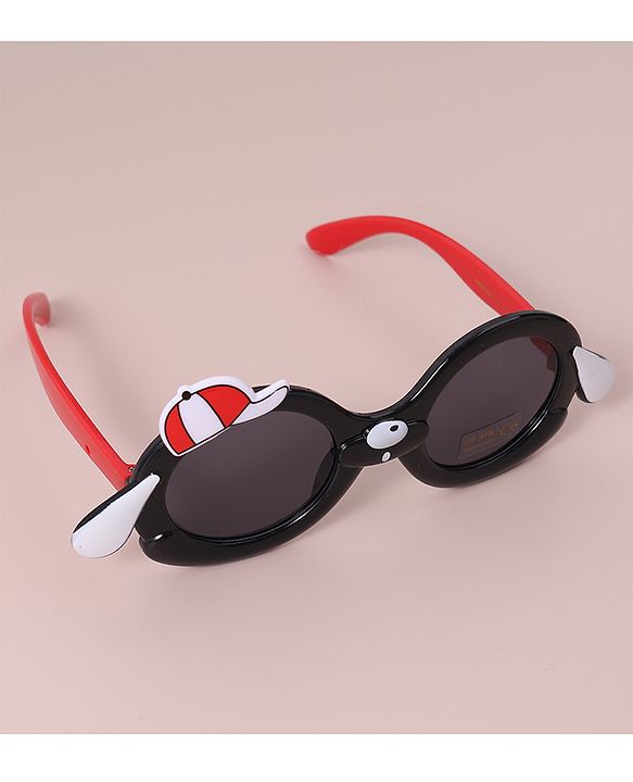 Babyhug Sunglasses With Cap Applique Free Size - Black