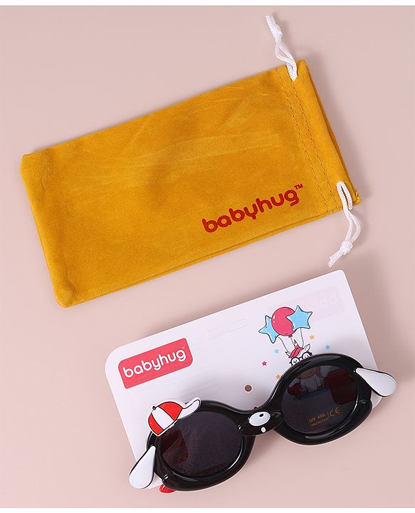 Babyhug Sunglasses With Cap Applique Free Size - Black