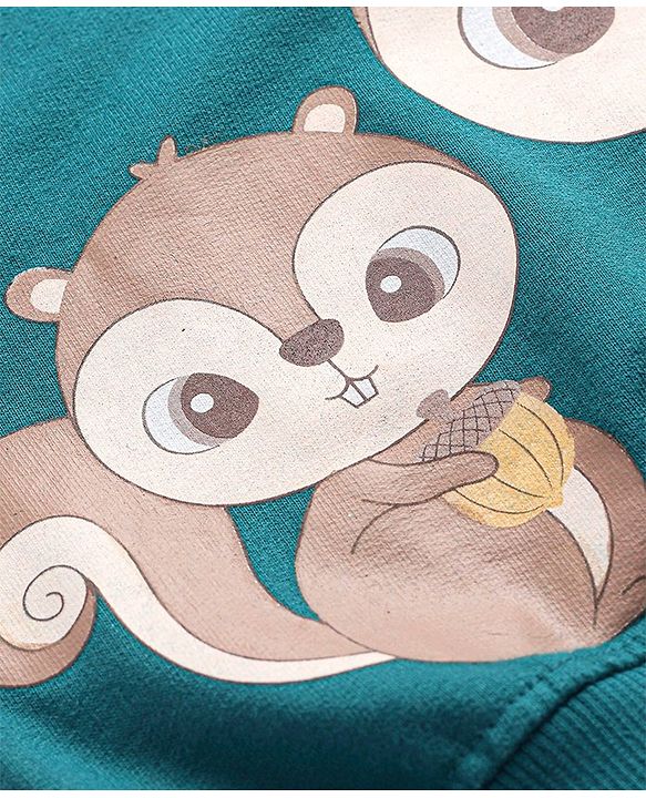 Babyhug Knit Full Sleeves Sweatshirt With Chip N Dale Graphics Pack of 2 - Red & Blue