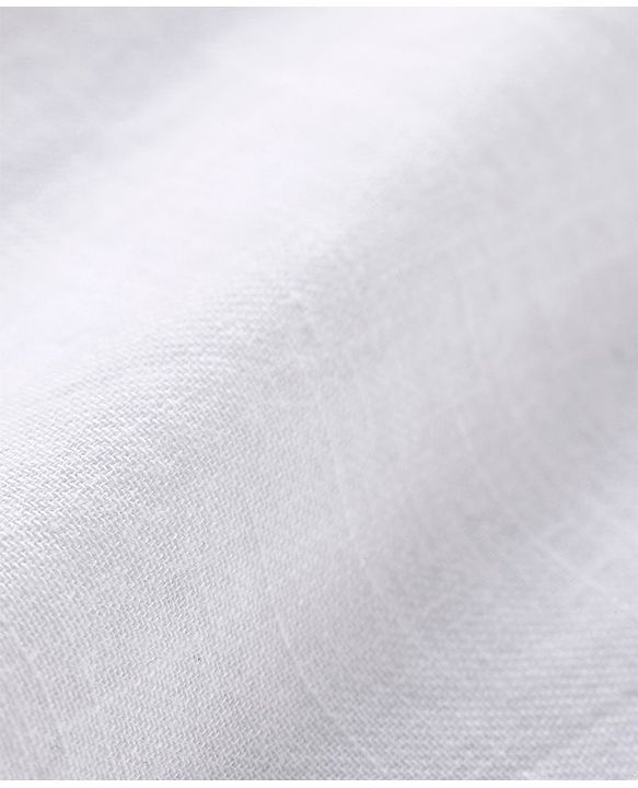 Babyhug Cotton Woven Full Sleeves Mandarin Collar Solid Colour Shirt & Denim Jeans Set - White & Blue