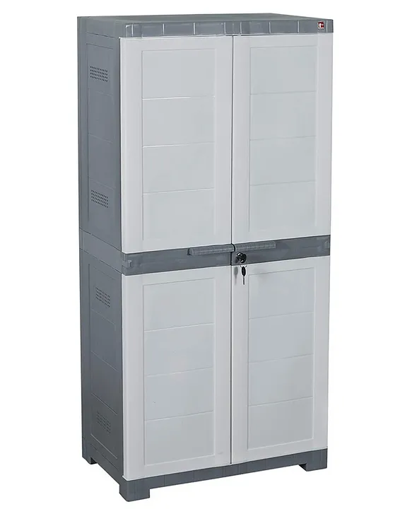 Cello Novelty Big Plastic Shoe Rack With Lock Grey White Online