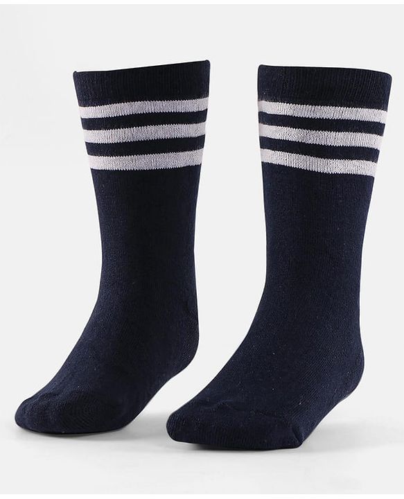 Cute Walk by Babyhug Terry Knit Anti-Bacterial Ankle Length Striped Socks Pack of 3 - Yellow Black & White