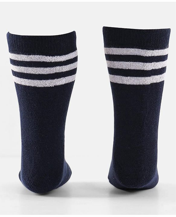 Cute Walk by Babyhug Terry Knit Anti-Bacterial Ankle Length Striped Socks Pack of 3 - Yellow Black & White