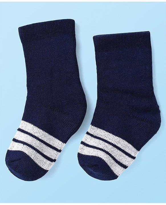 Cute Walk by Babyhug Anti-Bacterial Ankle Length Terry Socks with Striped  Pack of 3 - Multicolor