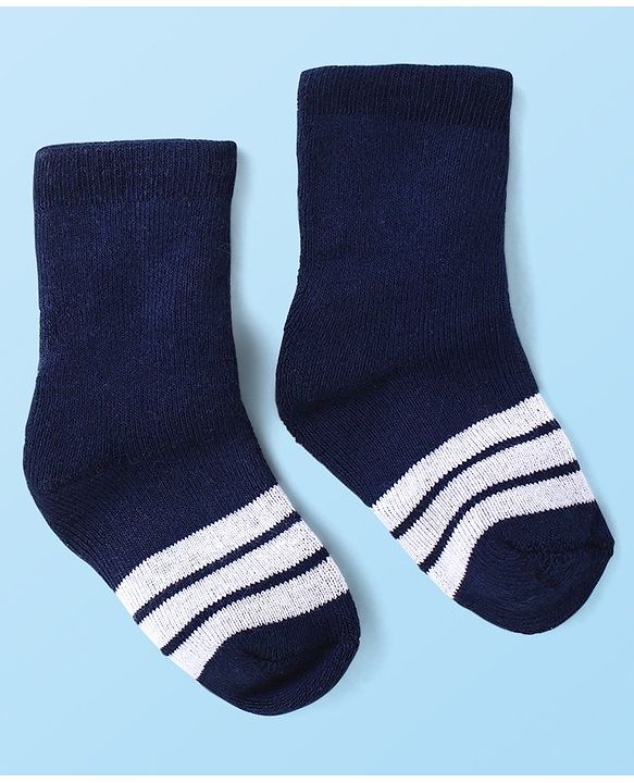 Cute Walk by Babyhug Anti-Bacterial Ankle Length Terry Socks with Striped  Pack of 3 - Multicolor