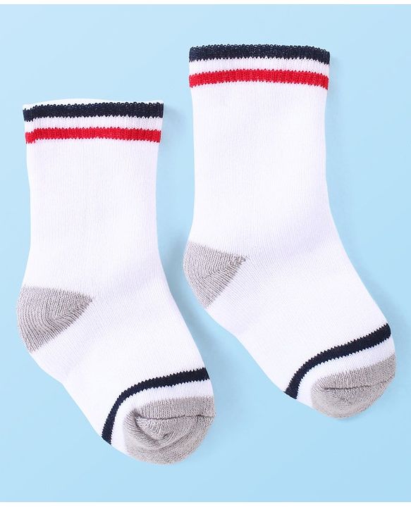 Cute Walk by Babyhug Anti-Bacterial Ankle Length Terry Socks with Striped  Pack of 3 - Multicolor