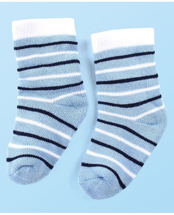 Cute Walk by Babyhug Anti-Bacterial Ankle Length Terry Socks with Striped  Pack of 3 - Multicolor