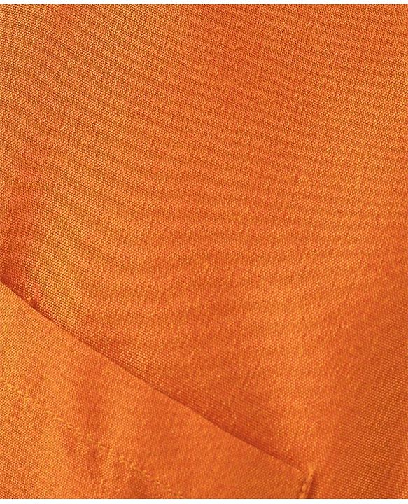 Babyhug Woven Half Sleeves Solid Shirt & Mundu Set - Orange
