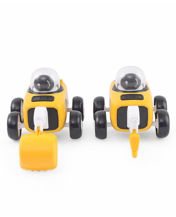 Babyhug Premium Friction Breaker & Excavator Pack of 2 - Yellow & Black