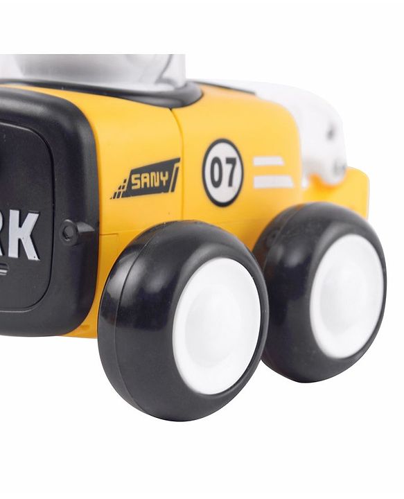 Babyhug Premium Friction Breaker & Excavator Pack of 2 - Yellow & Black