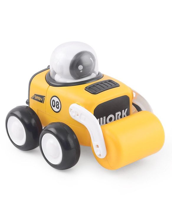 Babyhug Premium Friction Roller & Loader Pack of 2 - Yellow & Black