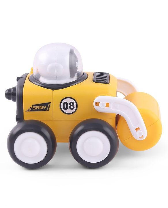Babyhug Premium Friction Roller & Loader Pack of 2 - Yellow & Black