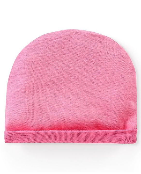 Babyhug Disney  Interlock Knit Caps with 101 Dalmatians Graphic Pack of 3 - Pink Yellow & White