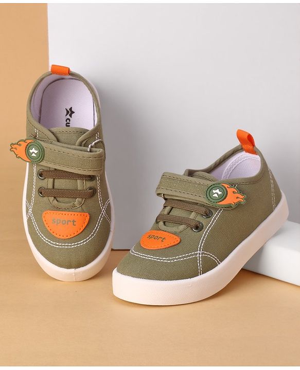 Cute Walk by Babyhug Velcro Closure Casual Shoes - Green